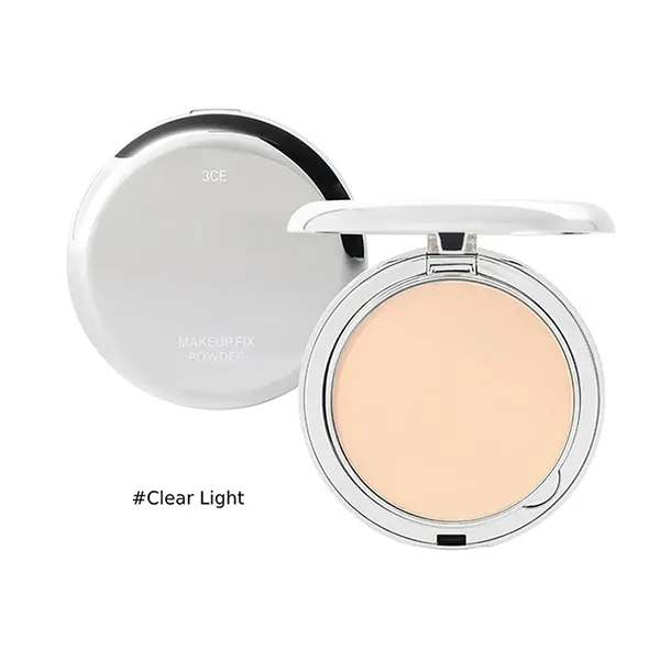 Phấn Phủ Nén Kiềm Dầu 3CE Makeup Fix Powder Tone Clear Light