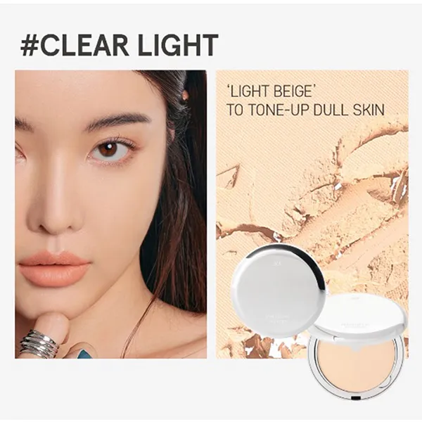 Phấn Phủ Nén Kiềm Dầu 3CE Makeup Fix Powder Tone Clear Light