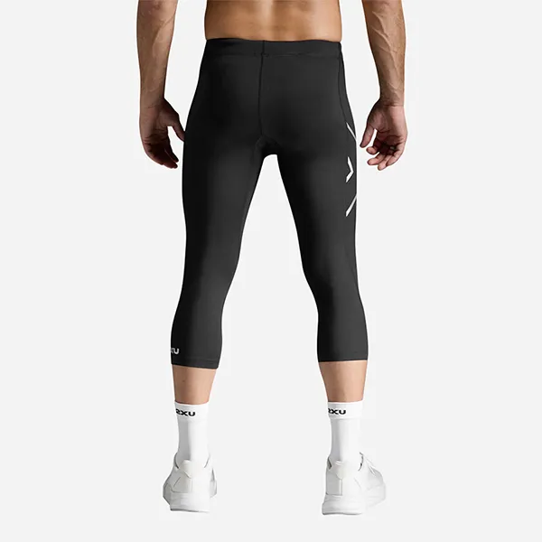 Quần Bó Thể Thao Nam 2XU Core Compression 3/4 Tights MA3850b-BLK/SIL Màu Đen Size M