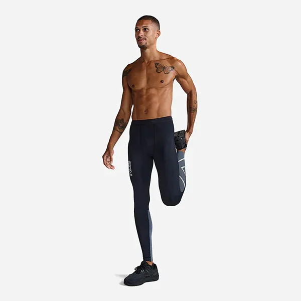 Quần Dài Bó Thể Thao Nam 2XU Light Speed React Comp MA7049b-BLK/WRF Màu Đen Size M