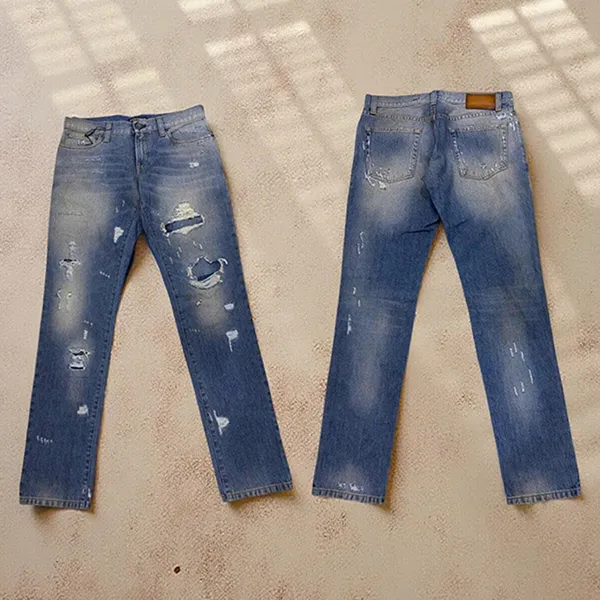 Quần Jean Nam Dolce Gabbana D&G Wash G4A5LP G8034 S9001 Màu Xanh Size 46