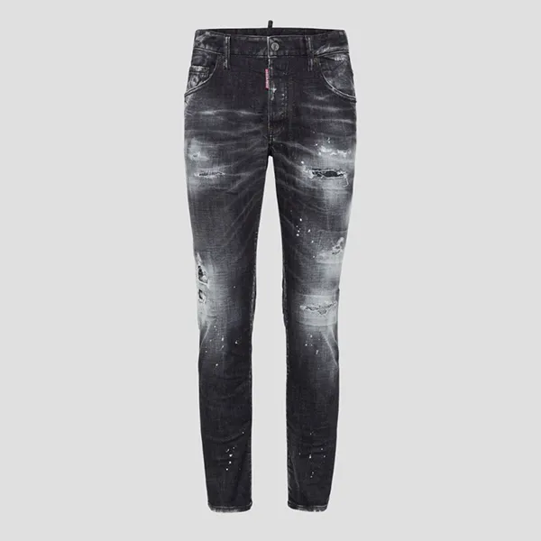 Quần Jean Nam Dsquared2 Denim Skater 5 Pockets In Black S74LB1638 S30357 900 Màu Xám Đen Size 46