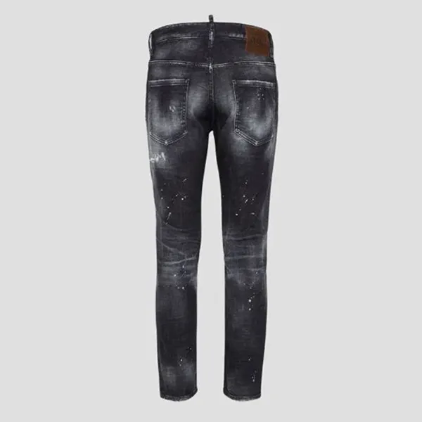 Quần Jean Nam Dsquared2 Denim Skater 5 Pockets In Black S74LB1638 S30357 900 Màu Xám Đen Size 46
