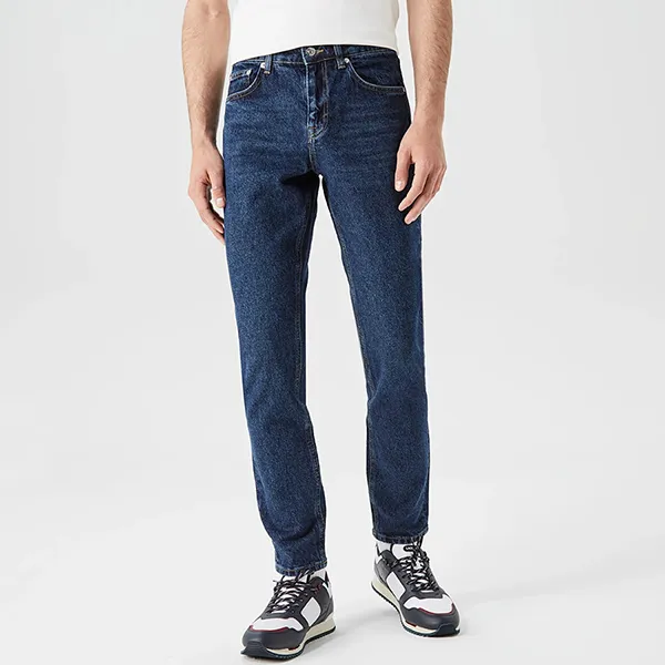 Quần Jean Nam Lacoste Men's Slim Fit Stretch Cotton Denim Jeans HH2704 MK9 Màu Xanh Size 40