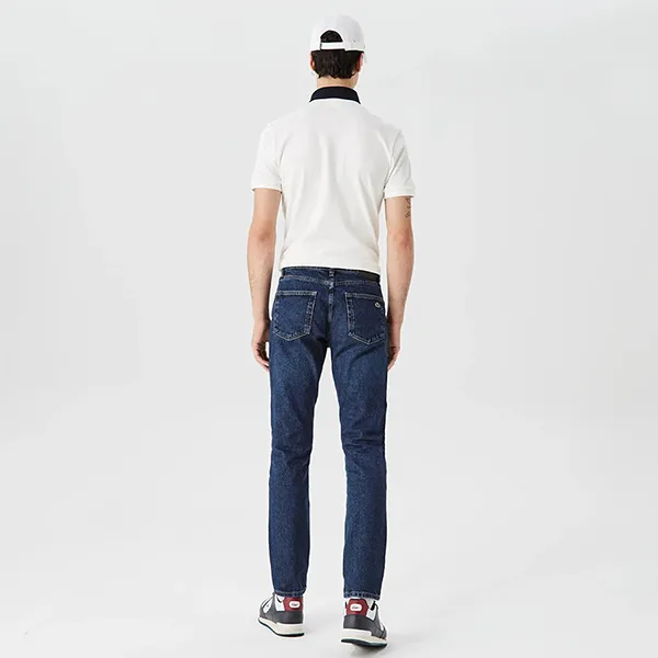 Quần Jean Nam Lacoste Men's Slim Fit Stretch Cotton Denim Jeans HH2704 MK9 Màu Xanh Size 40