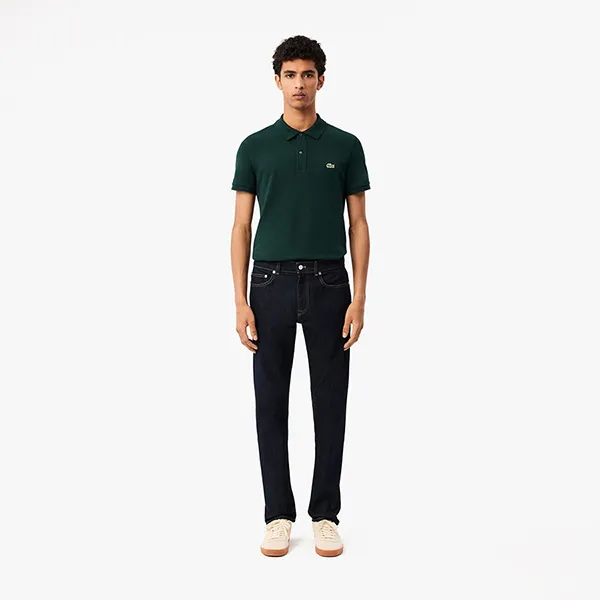 Quần Jean Nam Lacoste Slim Fit Stretch Cotton Denim Jeans HH5019 ML4 Màu Xanh Đậm Size 38