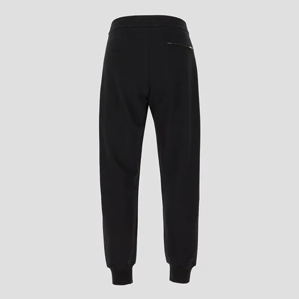 Quần Nỉ Alexander McQueen Graffiti Cotton Track Black With Logo Print 688714 QTAAB 0509 Màu Đen Size S