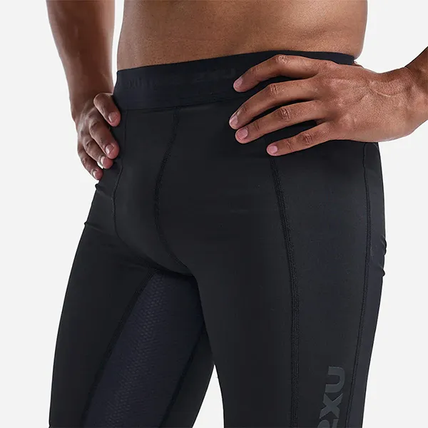 Quần Short Bó Thể Thao Nam 2XU Base Layer Comp MA7198b-BLK/NRO Màu Đen Size S