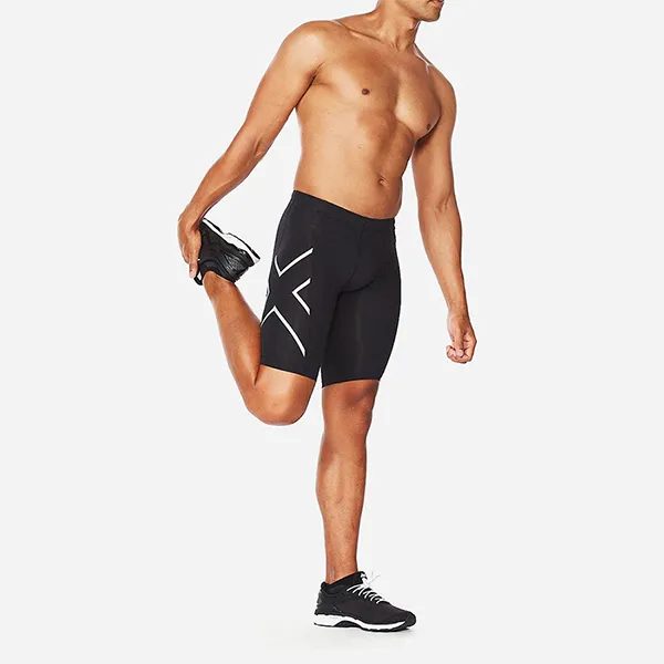 Quần Short Bó Thể Thao Nam 2XU Core Compression MA3851b-BLK/SIL Màu Đen Size M