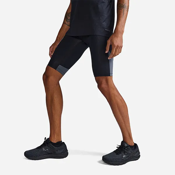 Quần Short Bó Thể Thao Nam 2XU Light Speed React Comp MA7050b-BLK/WRF Màu Đen Size L