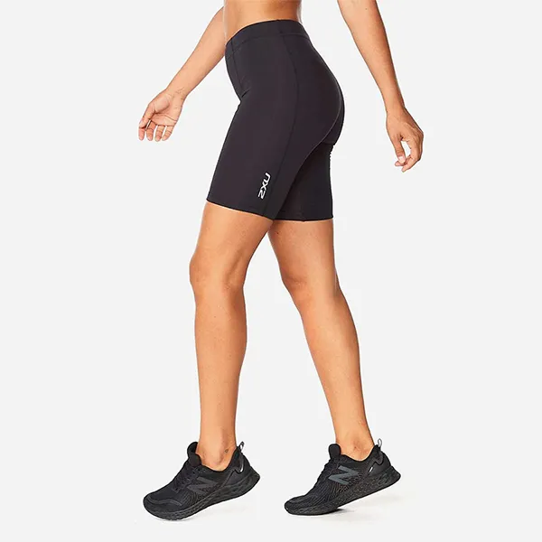 Quần Short Bó Thể Thao Nữ 2XU Core Compression WA4176b-BLK/SIL Màu Đen Size L