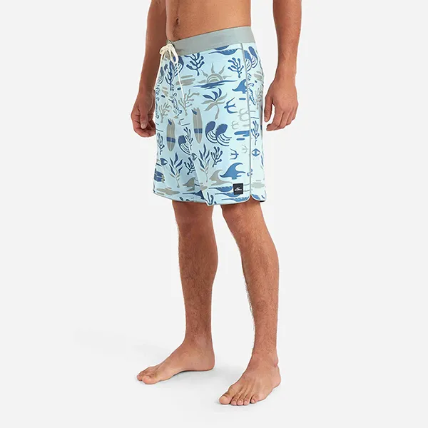 Quần Short Đi Biển Nam O'Neill Hyperfreak Mysto Scallop 20 2800116-35150 Màu Xanh Dương Size XS