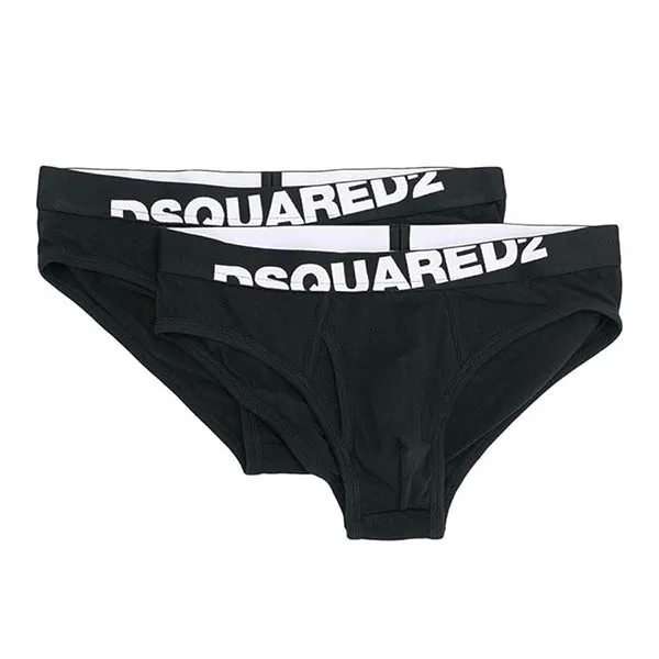 Set 2 Quần Lót Nam Dsquared2 Basic Brief dcx670030 Màu Đen Size S