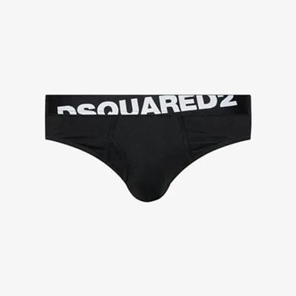 Set 2 Quần Lót Nam Dsquared2 Basic Brief dcx670030 Màu Đen Size S