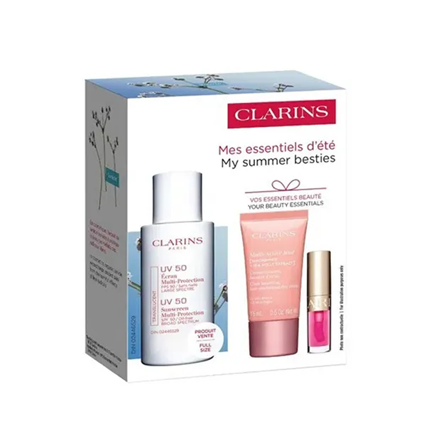 Set Dưỡng Da Clarins My Summer Besties Skincare Set 3 Món