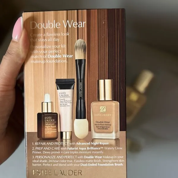 Set Dưỡng Da Estée Lauder 4PC 24-Hour Double Wear Foundation Kit Nib (4 Món)