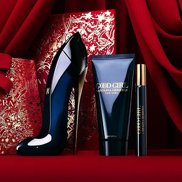 Set Nước Hoa Nữ Carolina Herrera Good Girl EDP 80ml + 10ml Và Dưỡng Thể Perfumed Body Lotion 100ml