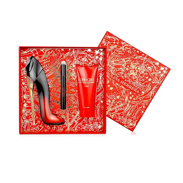 Set Nước Hoa Nữ Carolina Herrera Very Good Girl Elixir EDP 80ml + 10ml Và Kem Dưỡng Thể Very Good Body Lotion 100ml (3 Món)