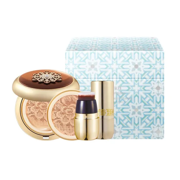 Set Phấn Nước Whoo Essence Cushion SPF50+/PA+++ Tone 21 (15g + 15g)