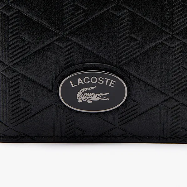 Ví Nam Lacoste Nomogramme Rfid Protect Compact Billfold NH4575MR 000 Màu Đen