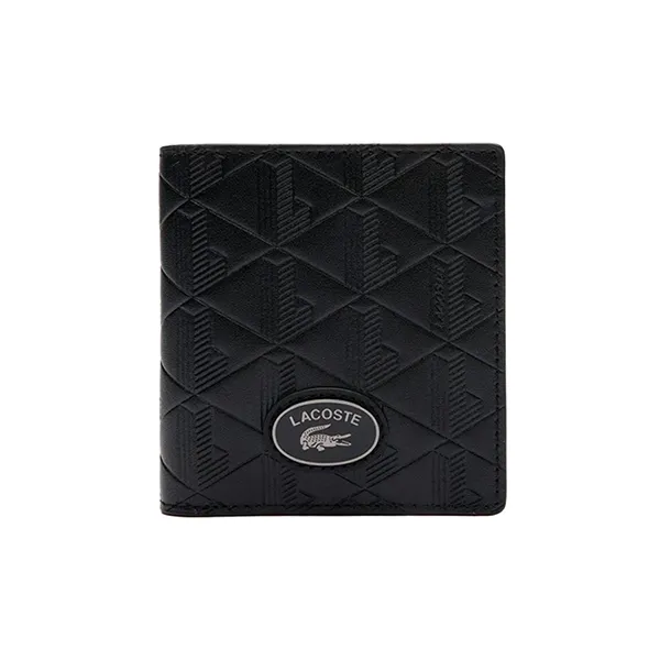 Ví Nam Lacoste Nomogramme Rfid Protect Compact Billfold NH4575MR 000 Màu Đen