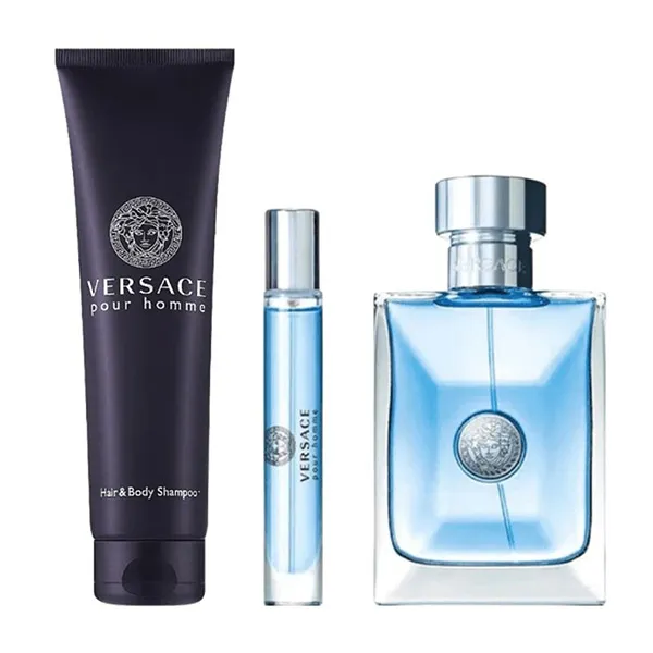 Set Nước Hoa Nam Versace Pour Homme EDT 3 Món