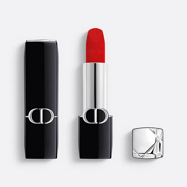 Son Dior Rouge Velvet Nắp Hít (2025) 999 Velvet Finish Màu Đỏ Tươi