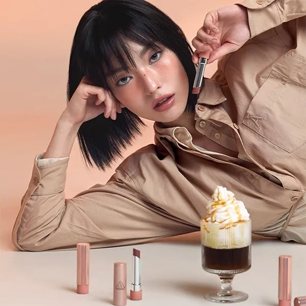 Son Dưỡng 3CE Glazy Lip Glow 30 Melting Smore Màu Nâu Đất