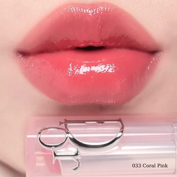 Son Dưỡng Dior Addict Lip Glow (Logo 2025) 033 Coral Pink Màu Hồng San Hô