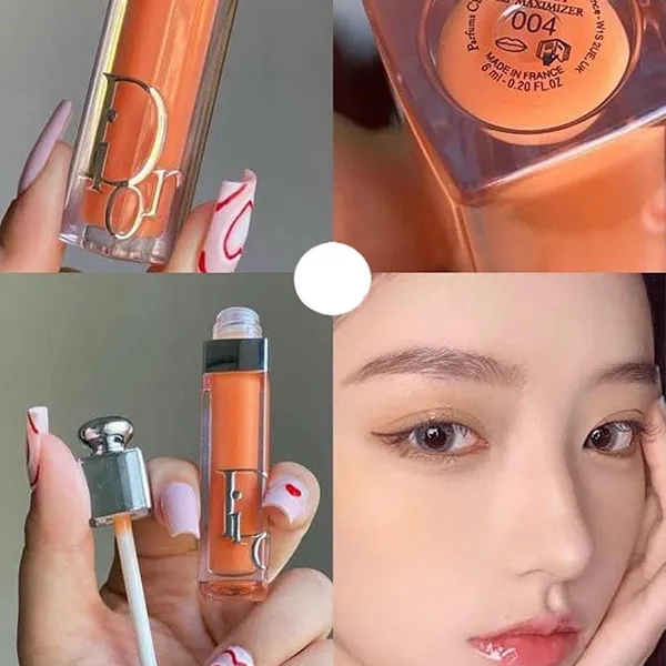 Son Dưỡng Dior Addict Lip Maximizer 004 Coral Lipstick Màu Cam San Hô
