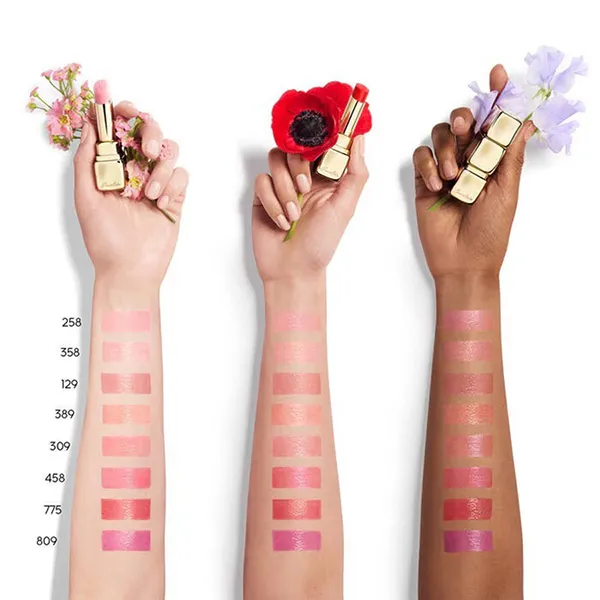 Son Dưỡng Guerlain Kisskiss Bee Glow Lip 389 Pearly Peach Màu Cam San Hô