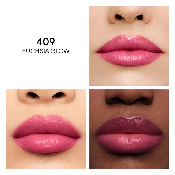 Son Dưỡng Guerlain Kisskiss Bee Glow Lip 409 Fuchsia Glow Màu Hồng Tươi
