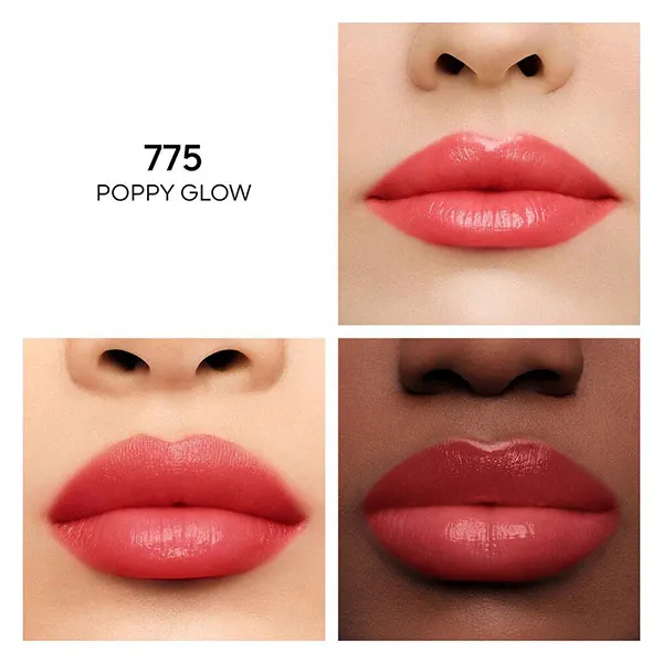 Son Dưỡng Guerlain KissKiss Bee Glow Lip 775 Poppy Glow Màu Đỏ Anh Đào