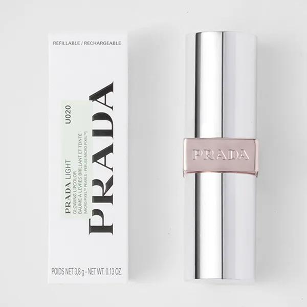 Son Dưỡng Prada Light Glowing Lipcolor U020 Rosso Màu Đỏ Cam Đất