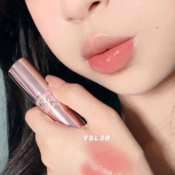 Son Dưỡng Yves Saint Laurent YSL Loveshine Candy Glow Màu 3B Rosewood Blush Màu Hồng Gỗ