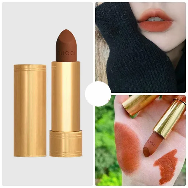 Son Gucci Rouge Lip À Lèvres Voile Mat 308 Lucy Dark Orange Màu Cam Gạch