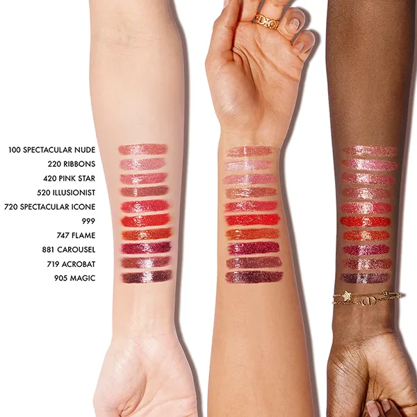 Son Kem 2 Đầu Dior Rouge Dior Sequin Liquid Duo Limited 2025 100 Spectacular Nude Màu Hồng Nude