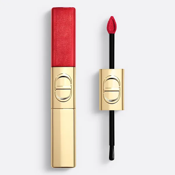 Son Kem 2 Đầu Dior Rouge Dior Sequin Liquid Duo Limited 2025 999 Spectacular Màu Đỏ Thuần