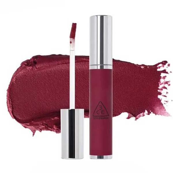 Son Kem 3CE Hazy Lip Clay Plum Pudding Màu Đỏ Mận