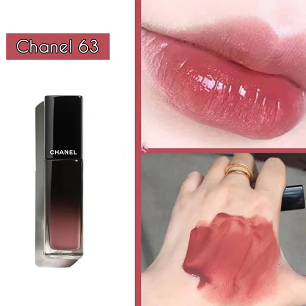Son Kem Chanel Rouge Allure Laque Ultrawear Shine Liquid Lip Màu 63 Ultimate Hồng Khô