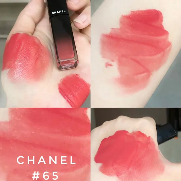 Son Kem Chanel Rouge Allure Laque Ultrawear Shine Liquid Lip Màu 65 Imperturbable Hồng Cam Gạch