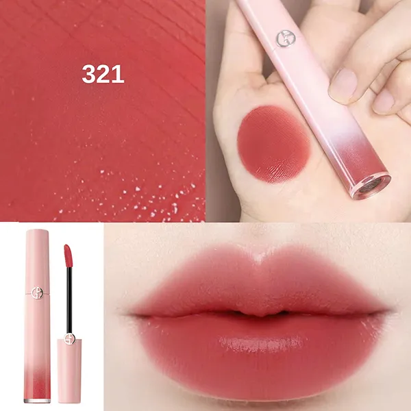Son Kem Giorgio Armani Lip Maestro Pink Illusion 321 Danxia Illusion Màu Hồng Đất