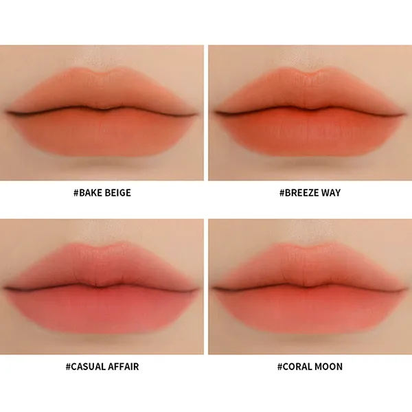 Son Kem Lì 3CE Blur Water Tint Màu Breeze Way Cam San Hô