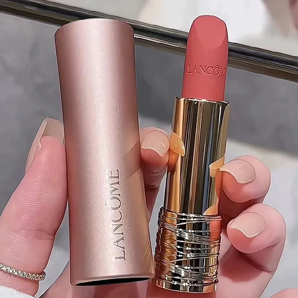 Son Lancôme L'absolu Rouge Drama Matte Mini 274 French Tea Màu Hồng Cam Đất, 1.6g