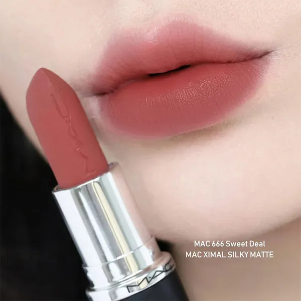 Son Lì MAC Ximal Silky Matte Lipstick 666 Sweet Deal Màu Hồng Nude