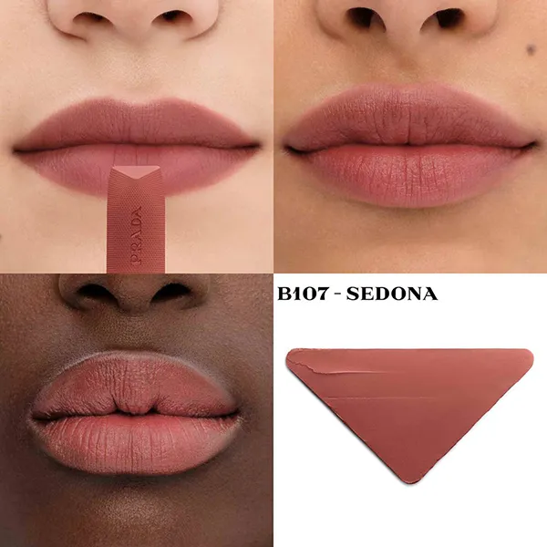 Son Lì Prada Monochrome Soft Matte Màu B107 Sedona Hồng Đất