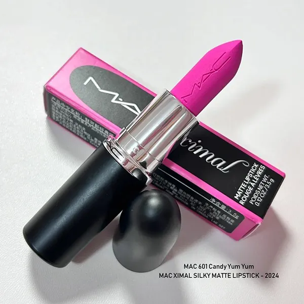 Son MAC Ximal Silky Matte Lipstick 601 Candy Yum Yum Màu Hồng Neon