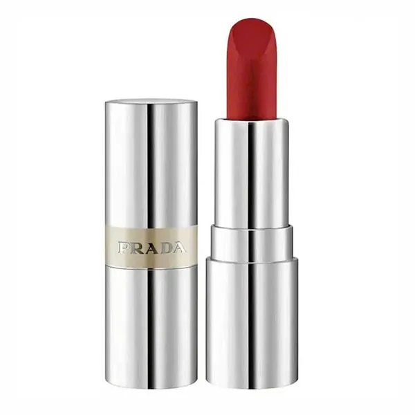 Son Prada Monochrome Hyper Matte Lip R28 Fuoco Màu Đỏ Thuần Mini 1.3g