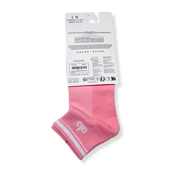 Tất Alo Yoga Unisex Half-Crew Throwback Sock Freesize Pink Màu Hồng