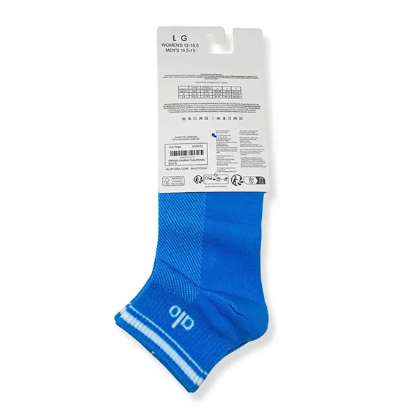Tất Unisex Alo Yoga Half-Crew Throwback Sock Blue Màu Xanh Đậm Freesize